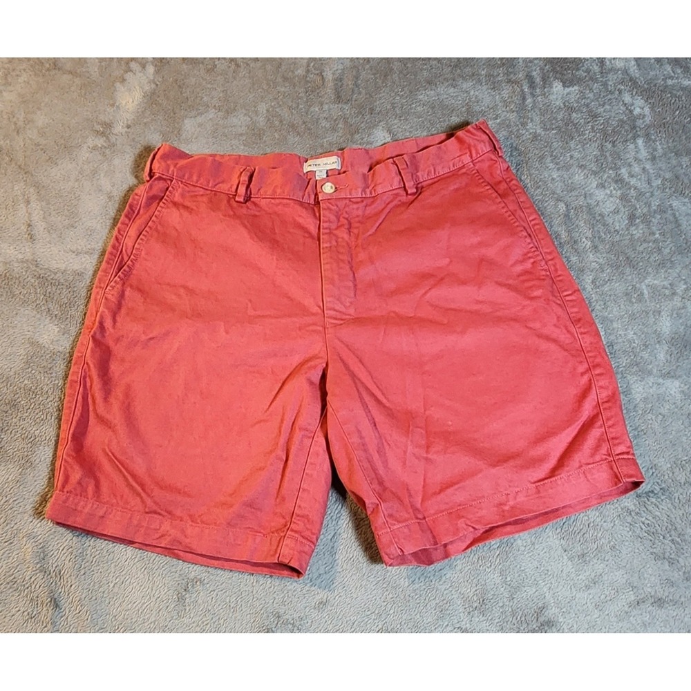 Peter Millar Shorts Mens 34 Pink Moisture Wicking Casual Chino Performance Golf - Picture 1 of 6